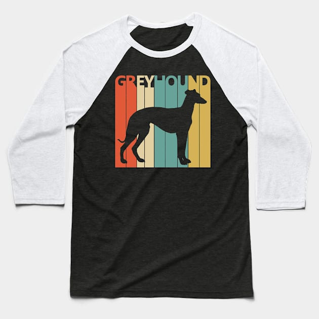 Vintage 1970s Greyhound Dog Owner Gift Baseball T-Shirt by GWENT